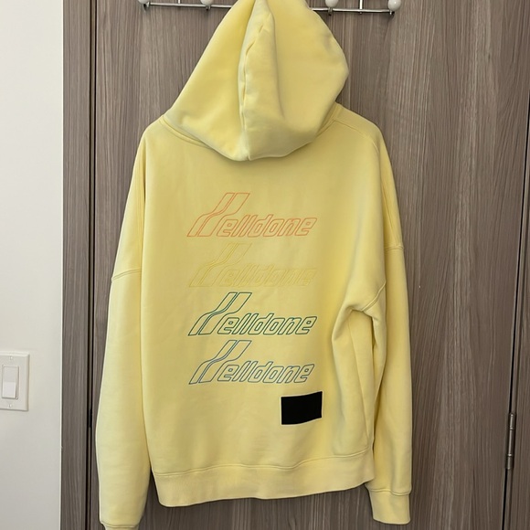 WE11DONE
Yellow Iridescent Logo Hoodie Size XS oversized - Picture 7 of 15